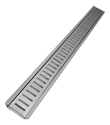 Conjunto de Grelha e Porta Grelha Linear em Inox 304